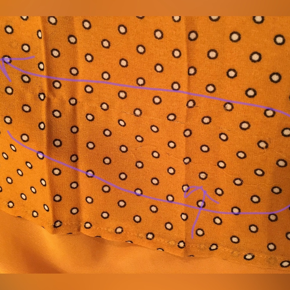 F21 Orange Polka Dot Retro-style Dress, Size S, Forever21 - Picture 10 of 10